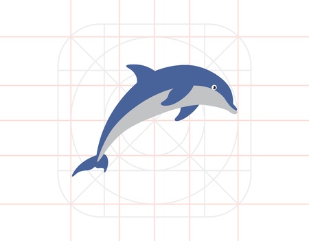 Dolphin iconのイラスト素材