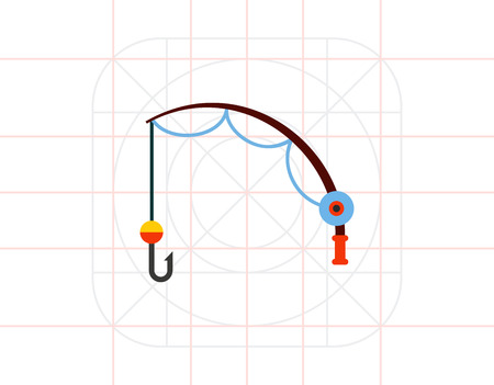 Fishing Rod Iconのイラスト素材