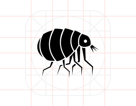 Flea Concept Iconのイラスト素材