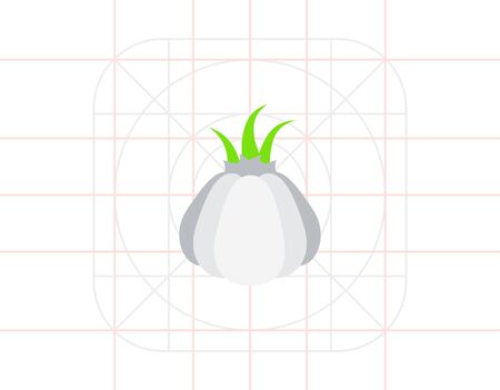 Icon of garlic bulbのイラスト素材