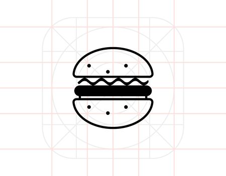 Hamburgerのイラスト素材
