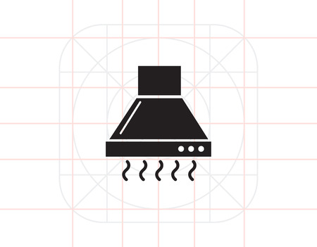 Kitchen hood iconのイラスト素材
