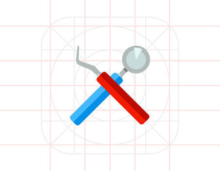 Instruments as Stomatology Concept Iconの写真素材