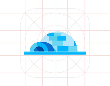 Igloo Concept Iconのイラスト素材