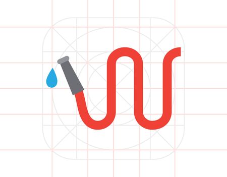 Garden hose iconのイラスト素材