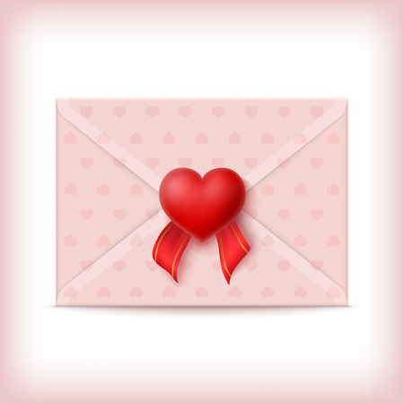 Envelope with Heartのイラスト素材