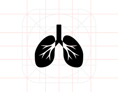 Lungs Concept Iconのイラスト素材