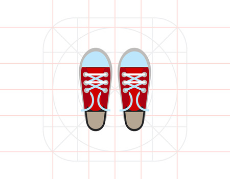 Pair of Sneakers Iconのイラスト素材