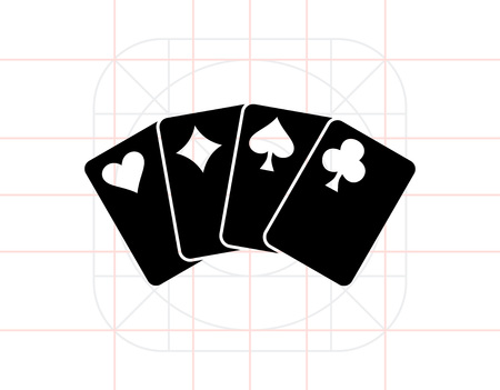 Playing Card Iconのイラスト素材