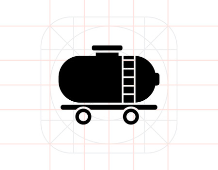 Railroad tank wagonのイラスト素材