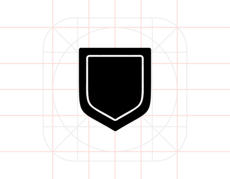 Shield simple iconのイラスト素材