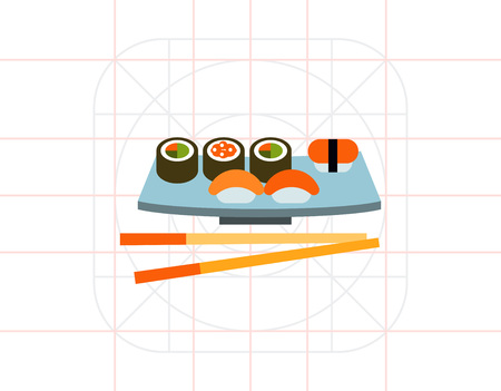 Sushi Set Iconのイラスト素材