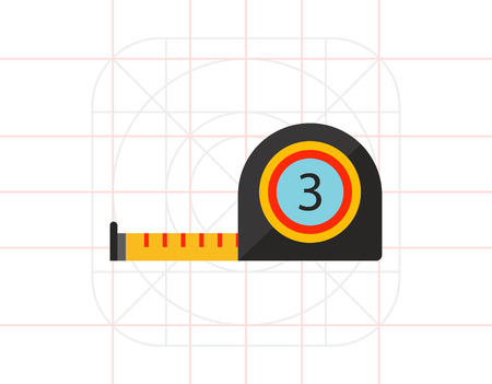 Tape measure iconのイラスト素材