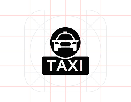 Taxi sign iconのイラスト素材