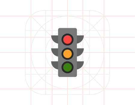 Traffic light iconのイラスト素材