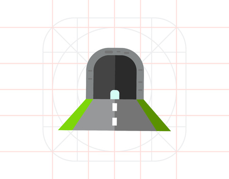 Tunnel road icon.のイラスト素材