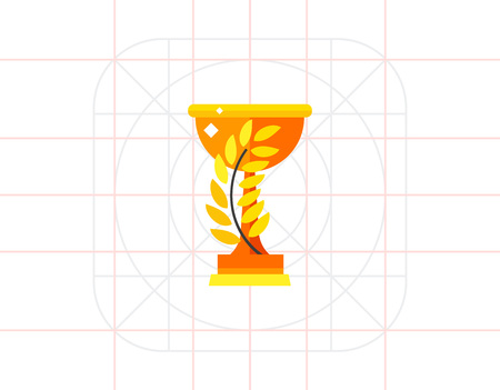 Winner Cup Vector Iconのイラスト素材
