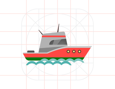 Yacht iconのイラスト素材
