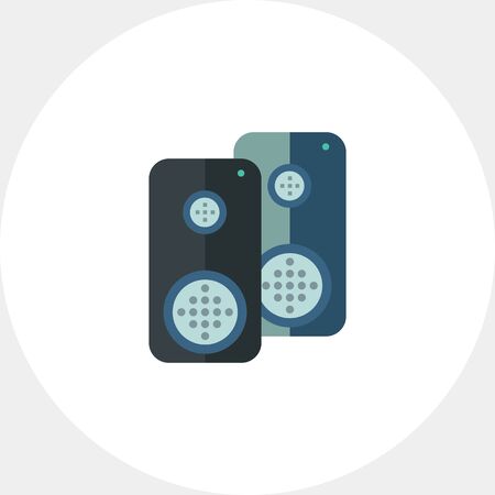 Acoustic speakers iconの写真素材