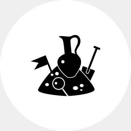 Archeology simple iconのイラスト素材