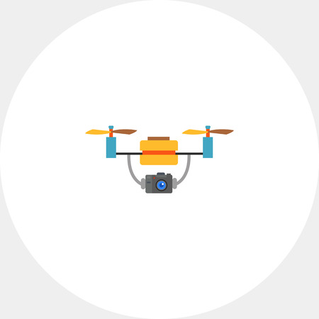 Aerial Drone with Camera Iconの写真素材