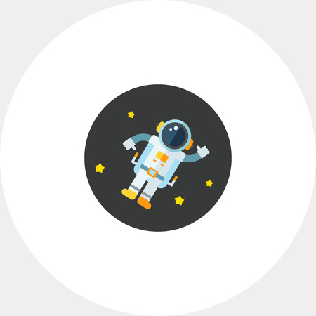 Astronaut in Outer Space Iconのイラスト素材