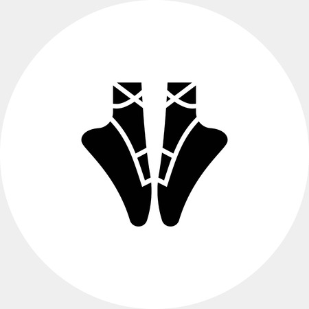 Ballet shoes iconの写真素材