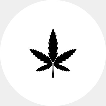 Cannabis simple iconのイラスト素材