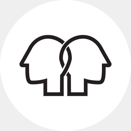 Collaboration symbol iconのイラスト素材