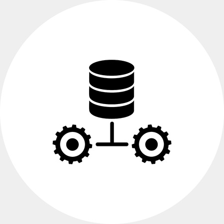 Data Allocation Simple Iconのイラスト素材
