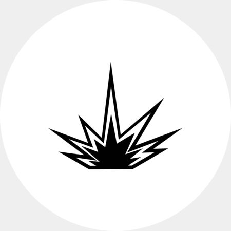 Explosion simple iconのイラスト素材