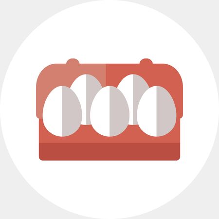 Eggs in carton packageのイラスト素材