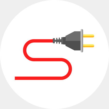 Electric plug iconのイラスト素材