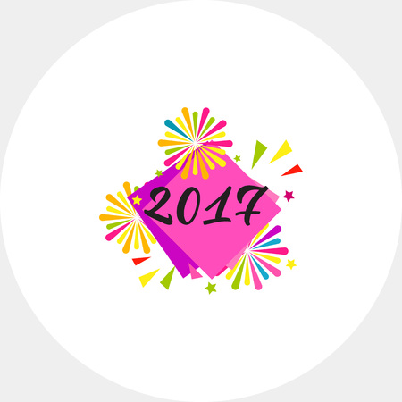2017 and Firework Icon