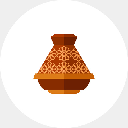 Ceramic tajine vector iconのイラスト素材