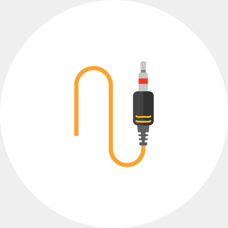 Electrical audio cable iconのイラスト素材