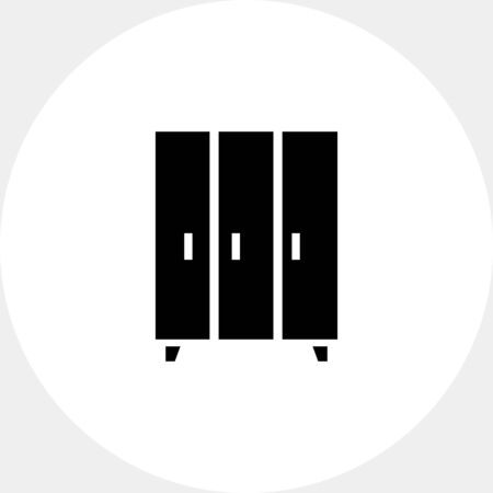 Wardrobe. Domestic, comfortable, tall. Furnishing concept. Can be used for topics like furniture, interior design, marketing.の写真素材