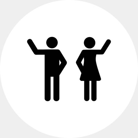 Man and Woman Concept Iconのイラスト素材