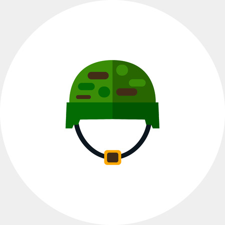 Soldiers helmet. Military equipment, war, protection. Military helmet concept. Can be used for topics like war, military equipment, soldiery.のイラスト素材