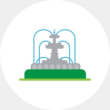 Park fountain iconのイラスト素材