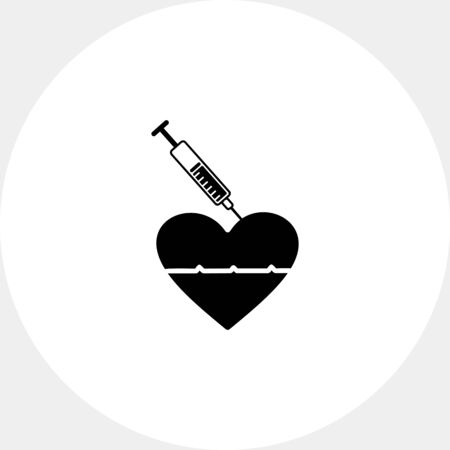 Reanimation with Adrenaline Injection Iconの写真素材