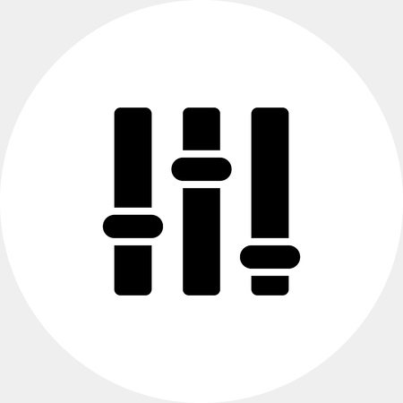 Icon of sound mixer console panelのイラスト素材