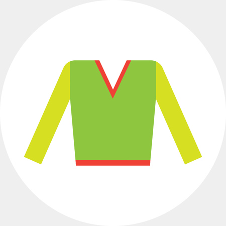 Icon of v-neck male sweaterのイラスト素材