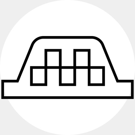 Taxi roof signのイラスト素材