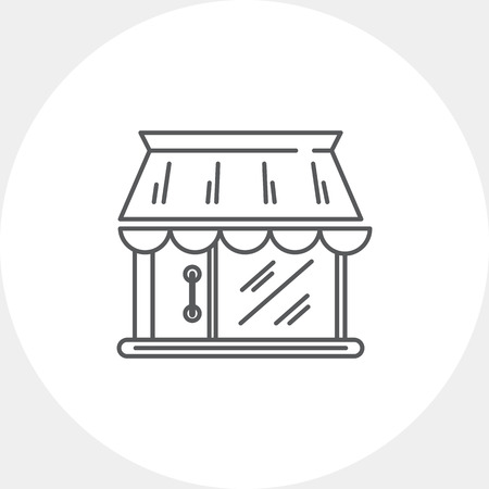 Shop buildingのイラスト素材
