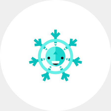 Snowflake Vector Iconのイラスト素材