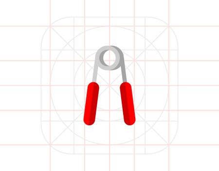 Hand expander vector iconのイラスト素材