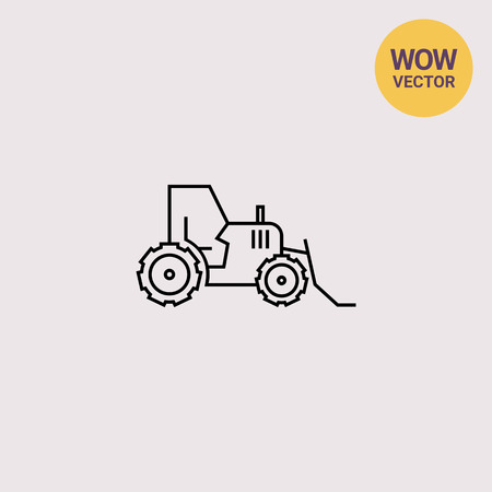 Bulldozer iconのイラスト素材