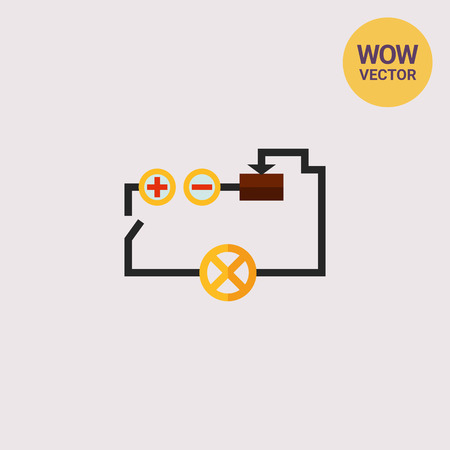 Electrical circuit iconのイラスト素材