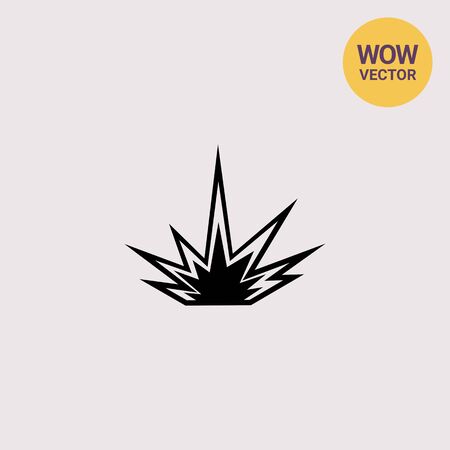 Explosion simple iconのイラスト素材